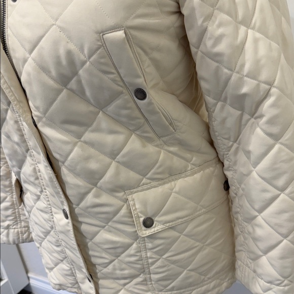 Lauren Ralph Lauren Beige Quilted Utility Jacket - Picture 6 of 9